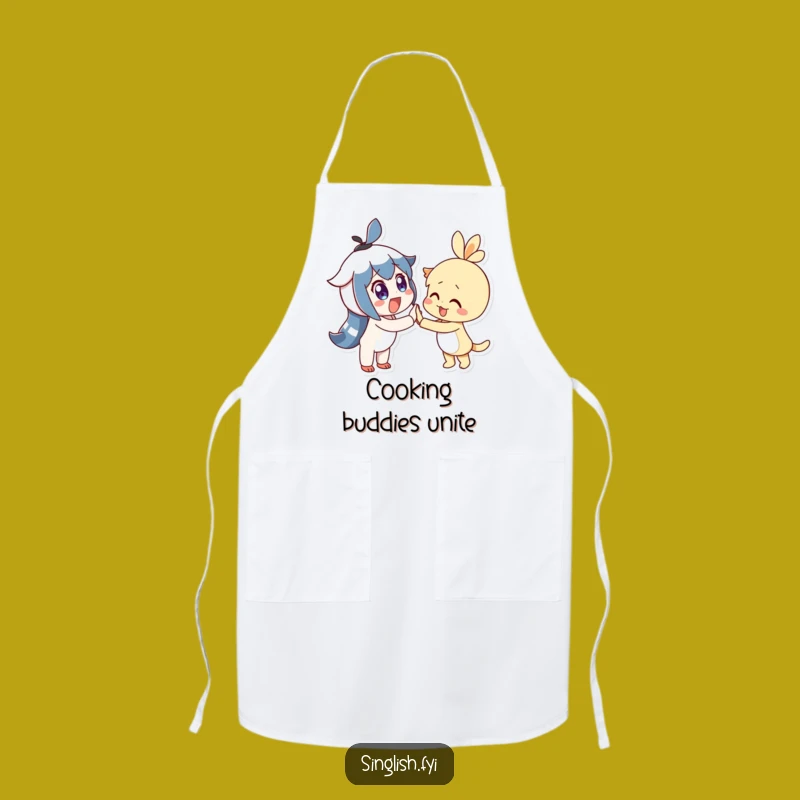Funny High-Five Chef Apron: A Hilarious Gift for Cooking Buddies!