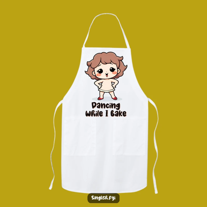 Funny Dancing Character Apron - Silly Chef's Wear, Perfect Funny Gift!