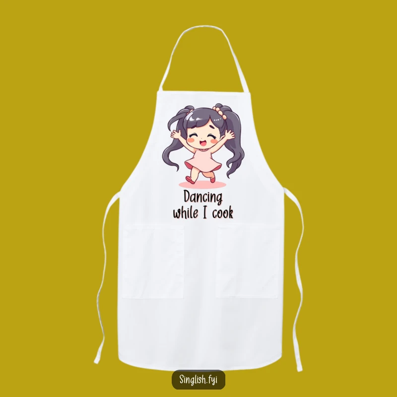 Funny Dancing Character Apron - Cook with Carefree Rhythm