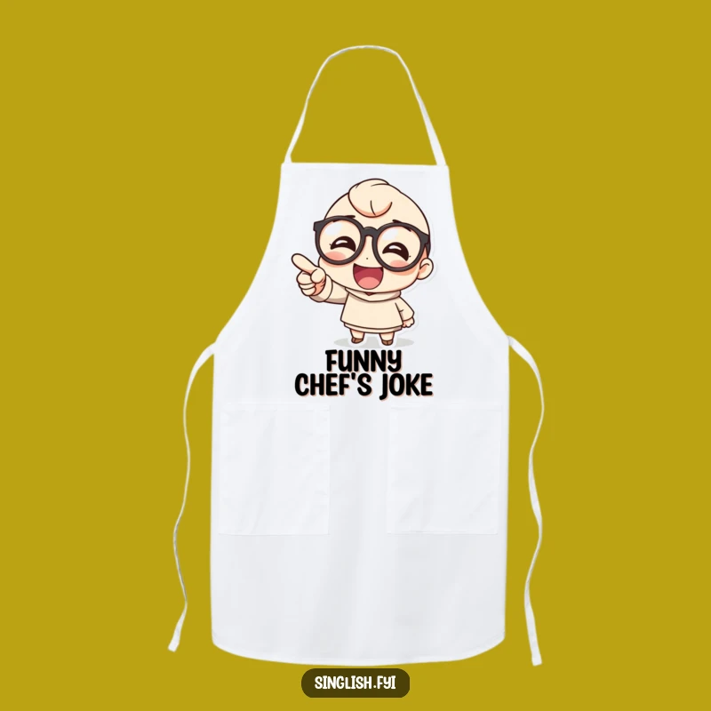 Funny Glasses Laughing Apron: Kitchen Humor for Fun Cooks Gift