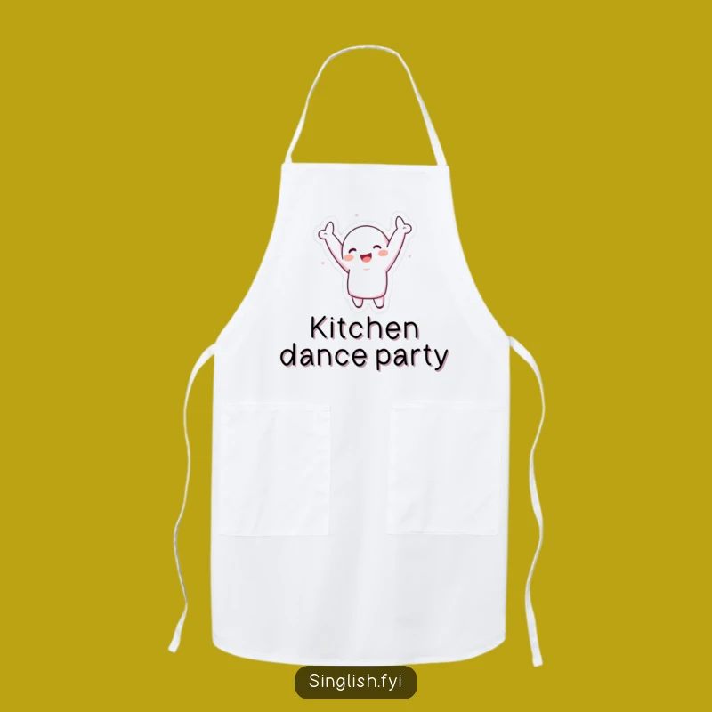 Funny Silly Dance Apron - Kitchen Fun Character, Great Funny Gift!