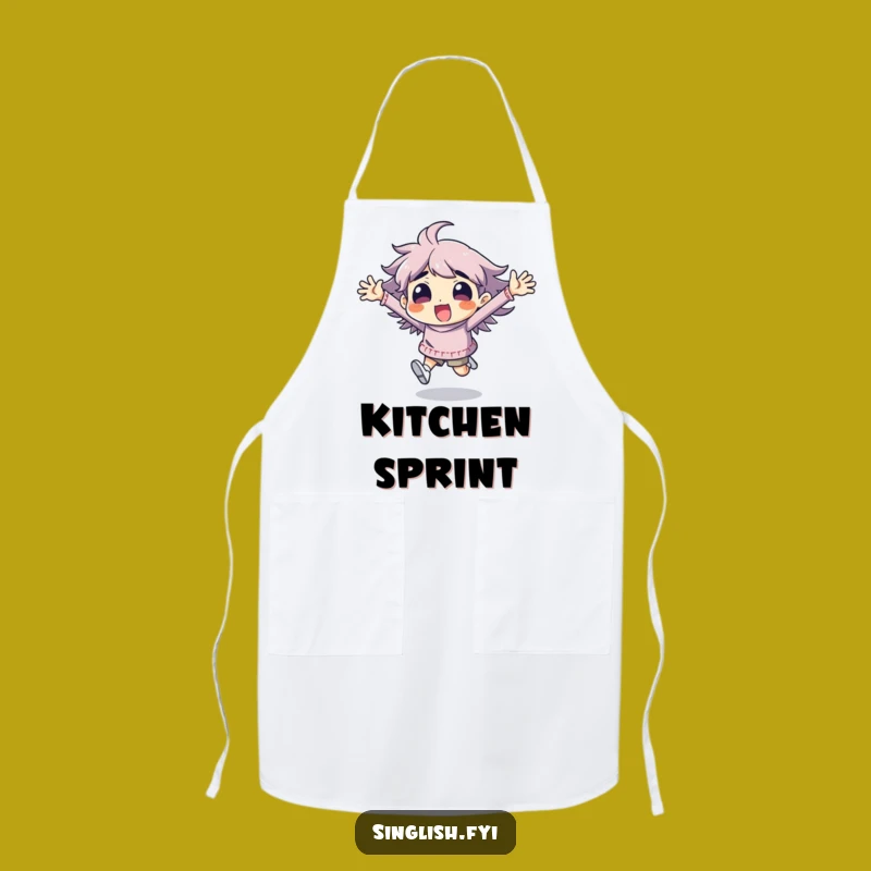 Funny Excitement Chef Apron: Humorous Kitchen Wear for an Energetic Cook Gift