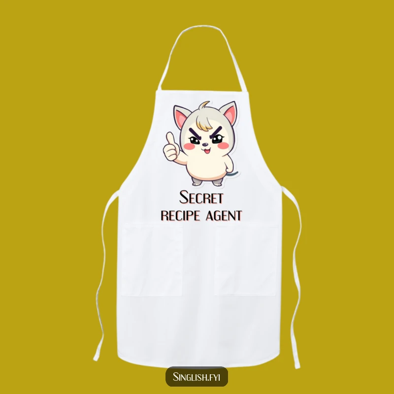 Funny Winking Thumbs Up Apron: Kitchen Confidence Gift