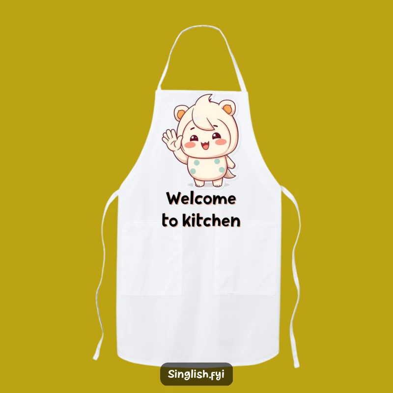 Funny Friendly Wave Apron: Greet Your Guests with Style!