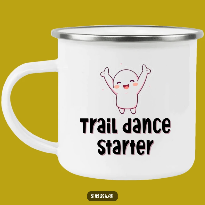 Funny Silly Dance Camping Mug - Rugged Character Fun, Perfect Funny Gift!