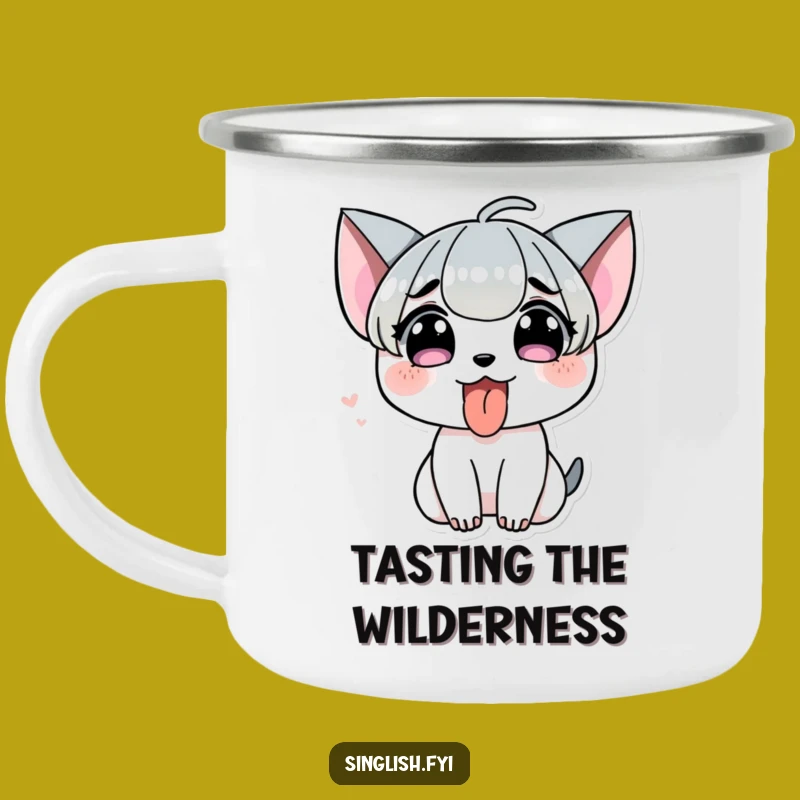 Funny Tongue Out Camping Mug - Cheeky Campfire Style, Playful Outdoor Gift
