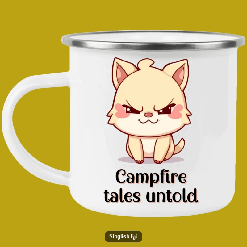 Funny Trailblazer Mug, Mischievous Wink Camp Cup, Outdoor Adventure Gift