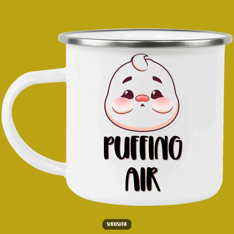 Funny Puffed Cheeks Camping Mug: Make Funny Faces Around the Campfire!