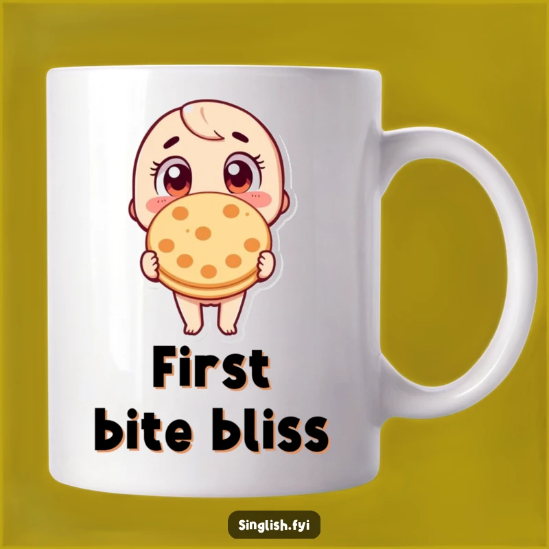 Funny Wide-Eyed Roti Prata Mug: Hilarious Foodie Surprise Gift