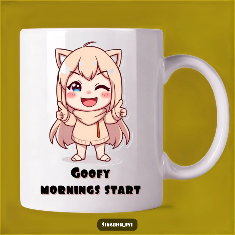 Funny Character Pose Mug - Goofy Smile Gift