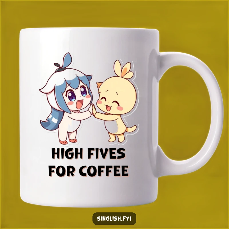 Funny High-Five Pals Mug: A Hilarious Gift for Best Friends!