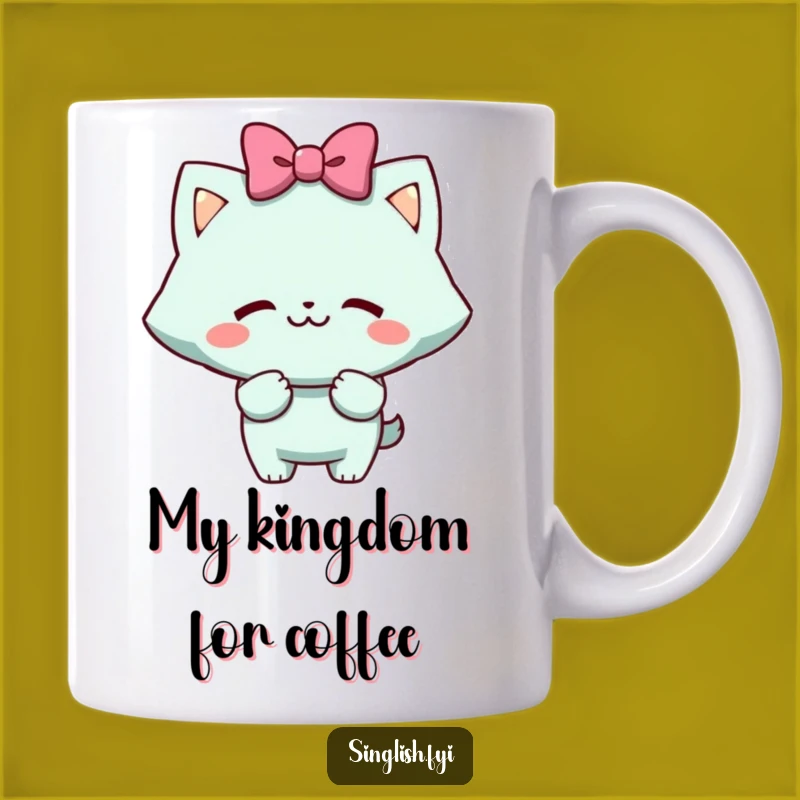 Funny Mock Bow Mug: Cheeky Grin Character - Perfect Humorous Gift