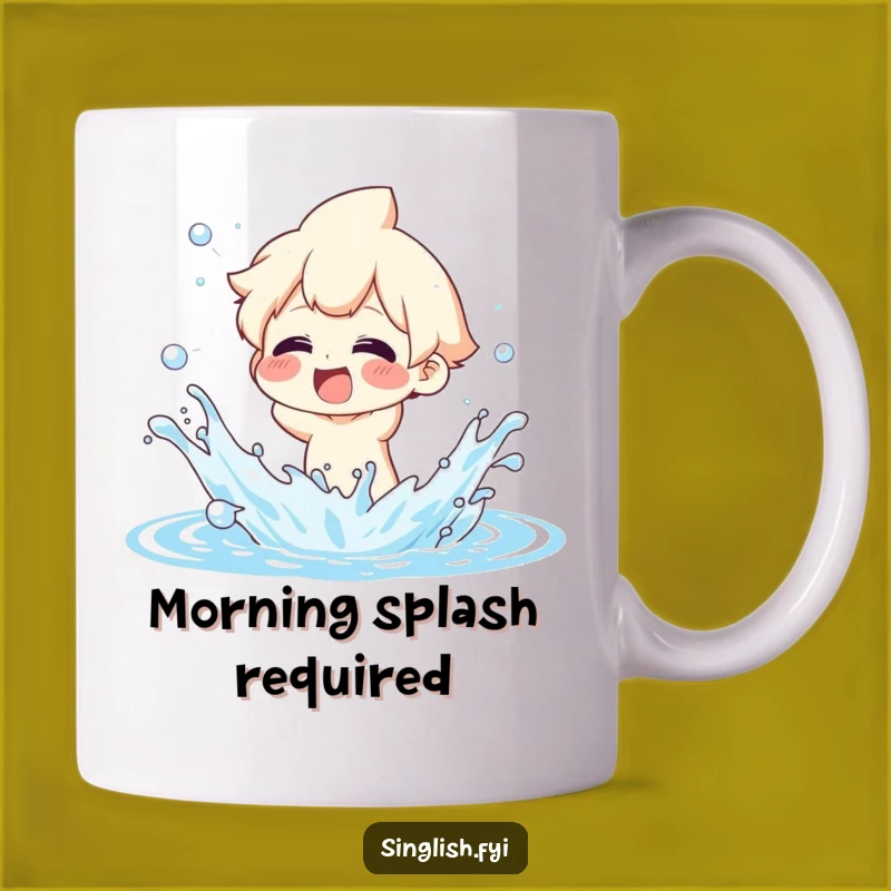 Funny Splashing Water Mug: Glee Character - Perfect Humorous Gift