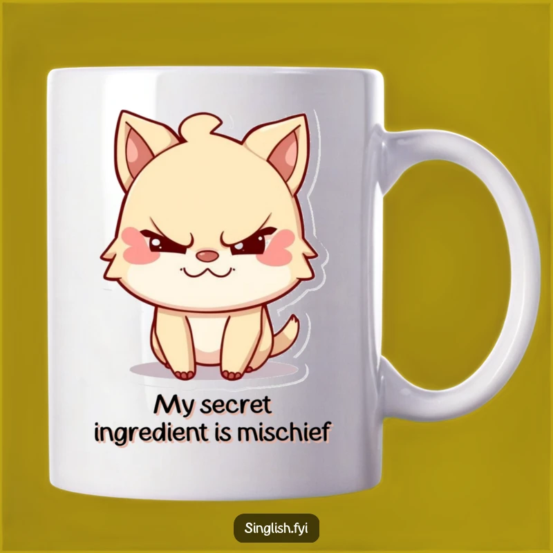 Funny Winking Mischievous Character Mug, A Playful Wink Gift for Him or Her