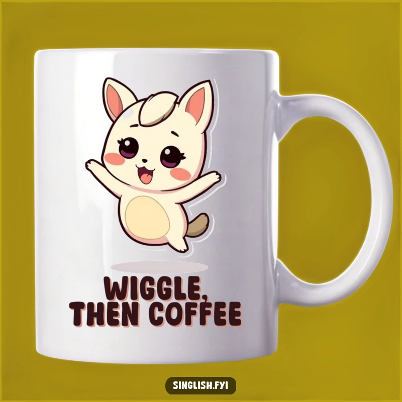 Funny Wiggling Character Mug: Energetic Fun for Your Daily Brew