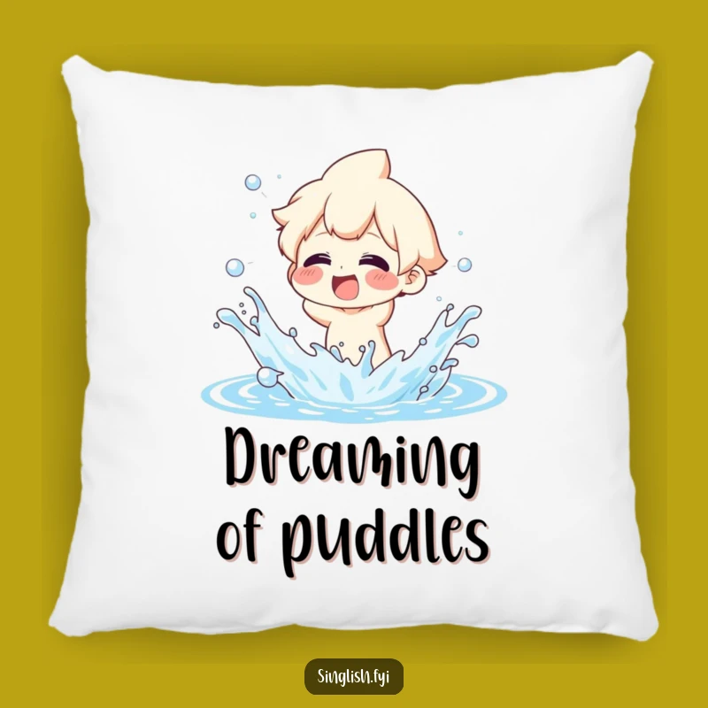 Funny Splashing Water Pillow: Glee Character Accent - Humorous Decor Gift