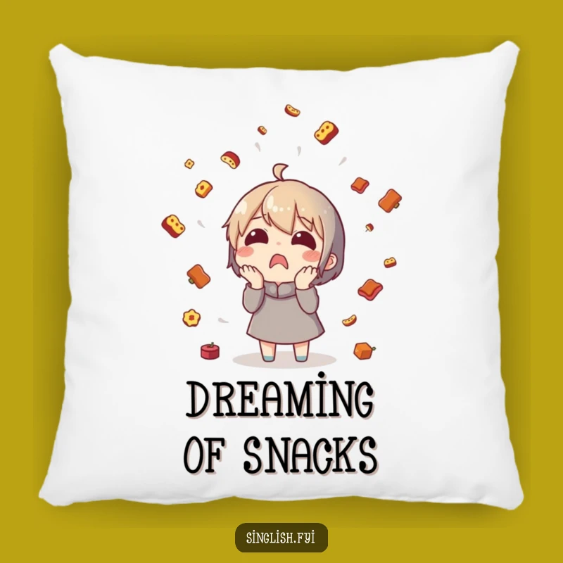 Funny Food Rain Character Pillow - Soft Decorative Surprise Cushion - Adorable Funny Gift Throw Pillow