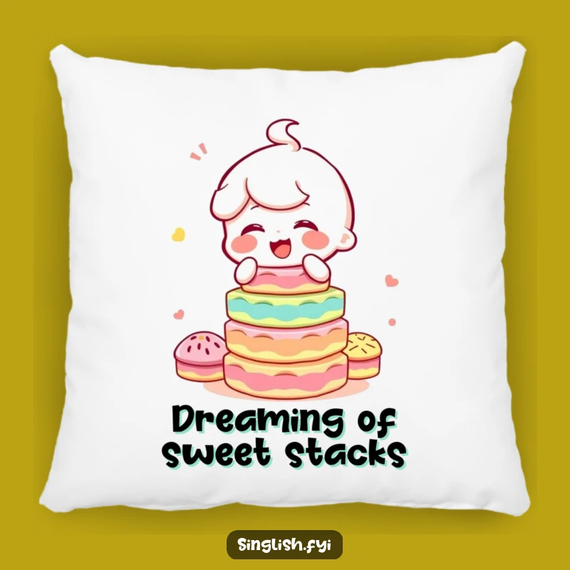 Funny Kuih Giggling Pillow: Character Balancing Sweets, Comfy and Hilarious Decor Gift