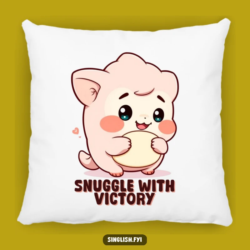 Funny Cheeky Lah Character Pillow: Cozy Comfort with a Laugh