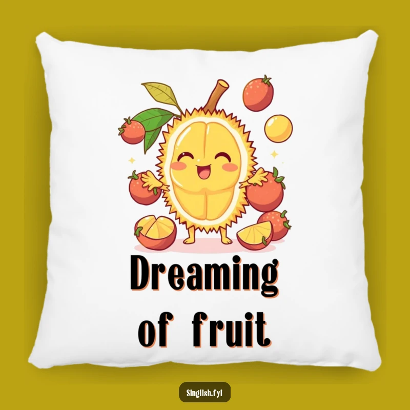 Funny Durian Juggling Pillow - Soft Comfort with Tropical Humor Gift