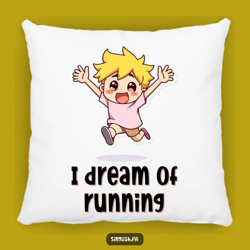 Funny Flailing Character Pillow - Comfy Cushion for Exaggerated Joy