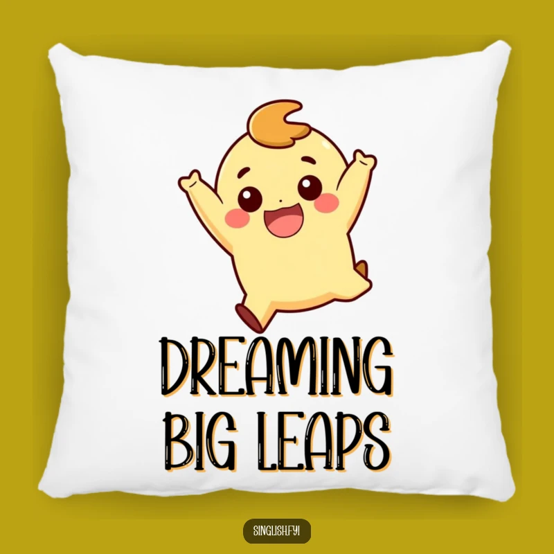 Funny Playful Jump Character Pillow: Snuggle Up with Happiness
