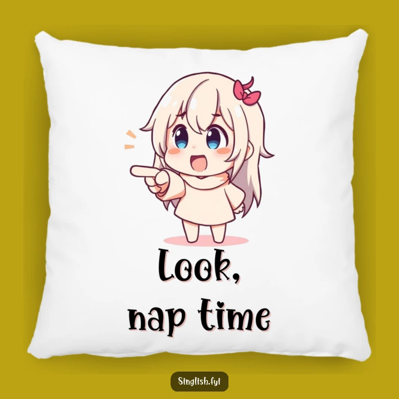 Funny Pointing Character Pillow: Cuddle Up with Some Joyful Delight!