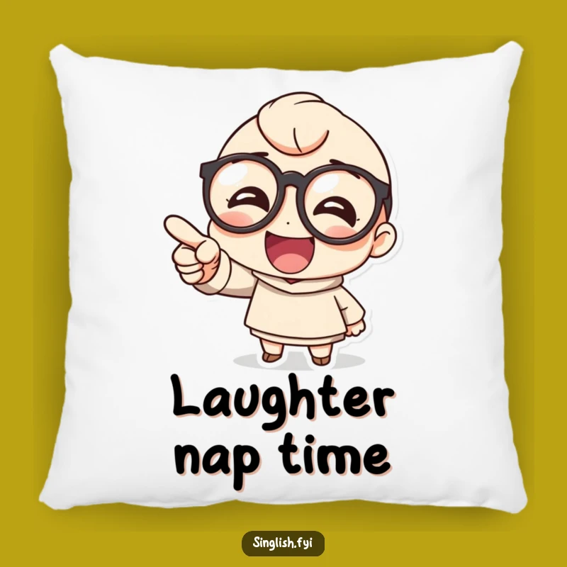 Funny Glasses Laughing Pillow: Comfy Cushion for Joyful Moments Gift
