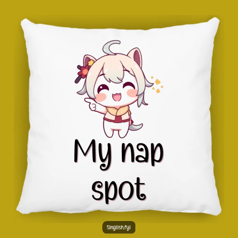 Cozy Funny Pointing Pillow: Playful Grin Cushion, Perfect Witty Gift!