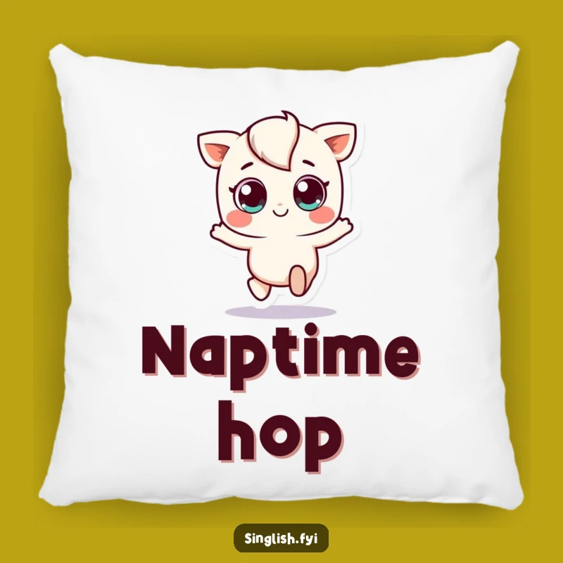 Soft Funny Hopping Character Pillow - Cuddle Up with Cute Energy!