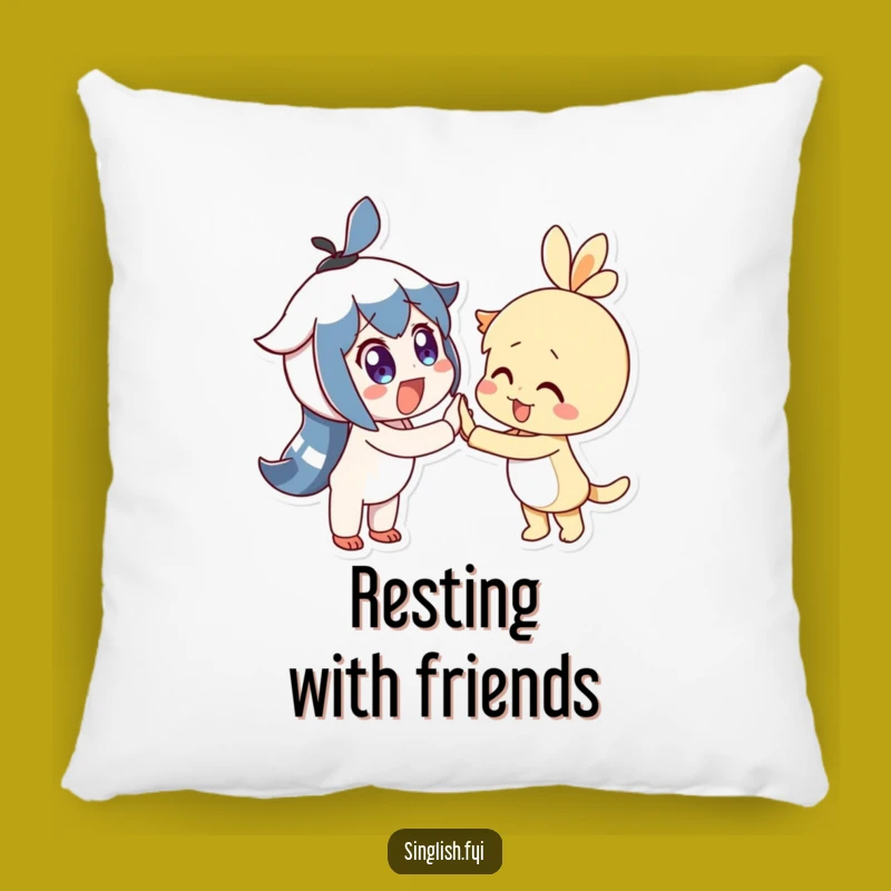 Funny High-Five Pals Pillow: A Hilarious Gift for Cozy Companionship!