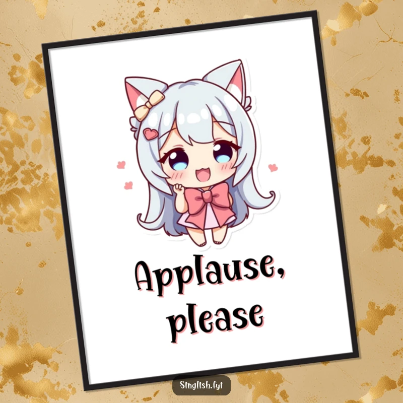 Funny Bowing Character Digital Art Print: A character humorously performing an enthusiastic bow, ready to hang with charm.