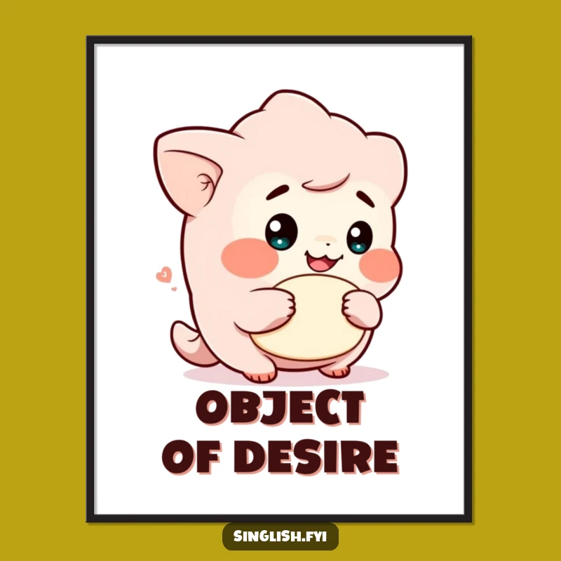 Funny Cheeky Lah Character Digital Art: Instant Humor for Your Walls