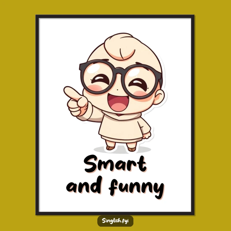 Funny Glasses Laughing Digital Art: Instant Joyful Wall Decor Gift