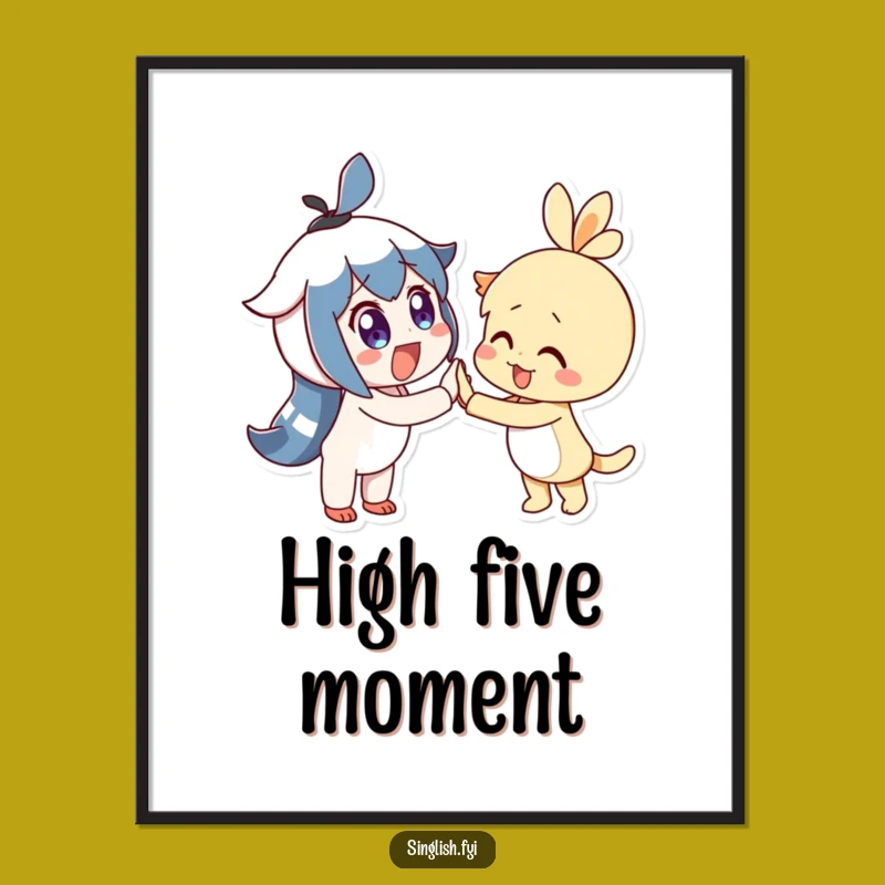 Funny High-Five Digital Art: Hilarious Art for Connecting Spaces!