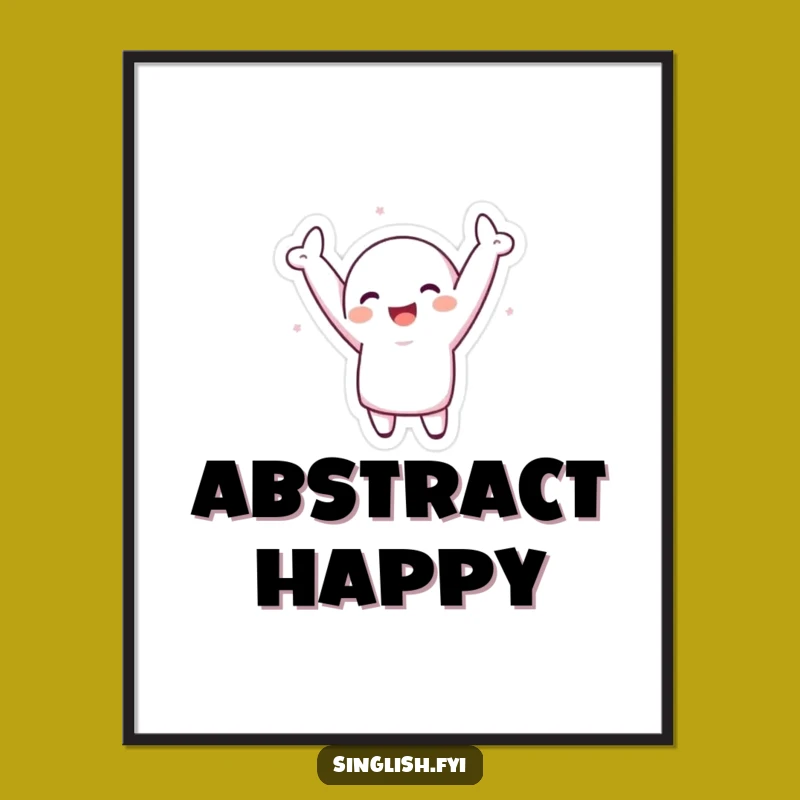 Funny Silly Dance Digital Art - Instant Joyful Character Decor, Unique Funny Gift!