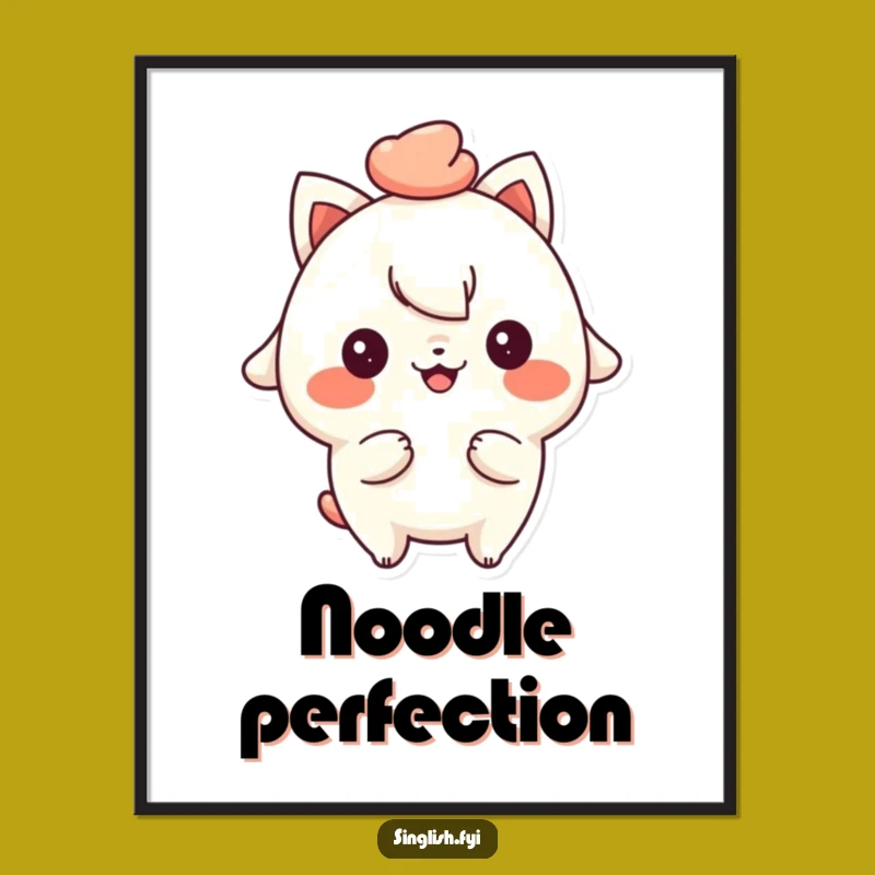 Funny Mee Pok Digital Print - Cheeky Character Art for Perfect Gifts