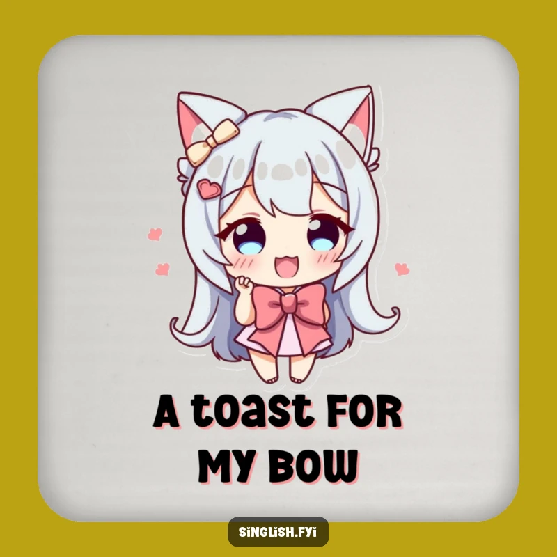 Funny Bowing Character Coaster - Enthusiastic Protection, Charming Drink Accessory Gift