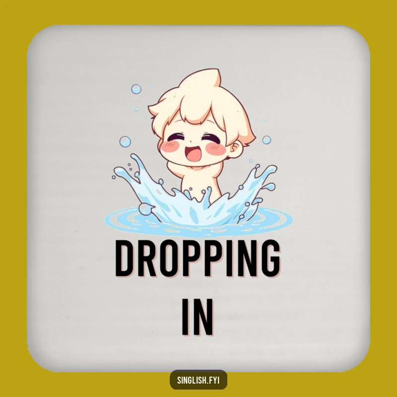 Funny Splashing Water Coaster Set: Glee Character - Humorous Bar Gift