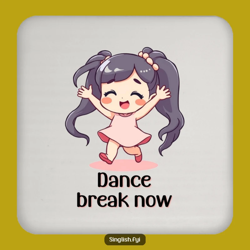 Funny Dancing Character Coaster - Add Carefree Fun to Your Table
