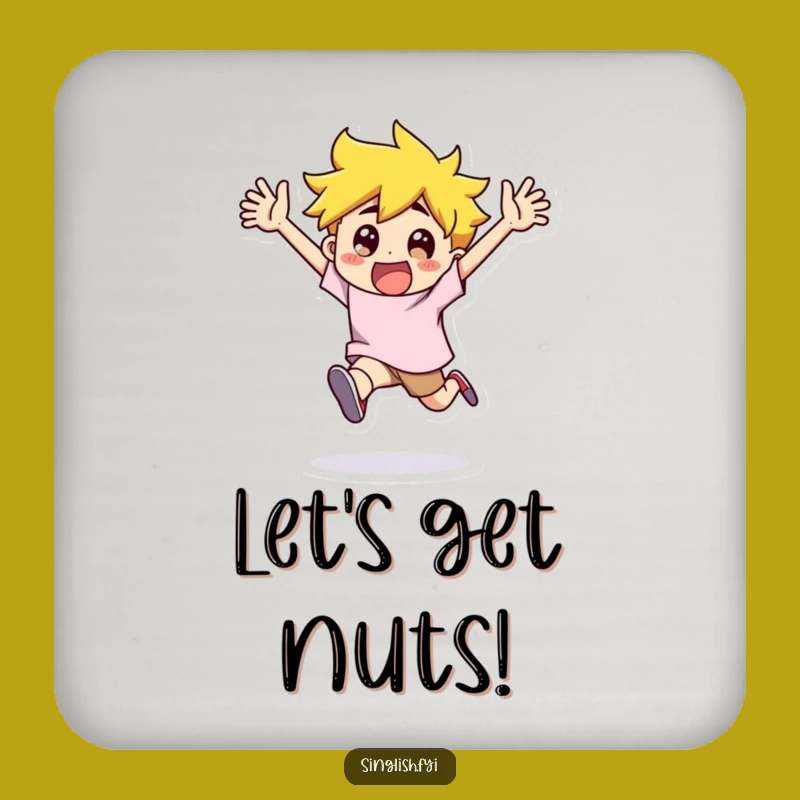 Funny Flailing Character Coaster - Add Exaggerated Excitement to Your Table