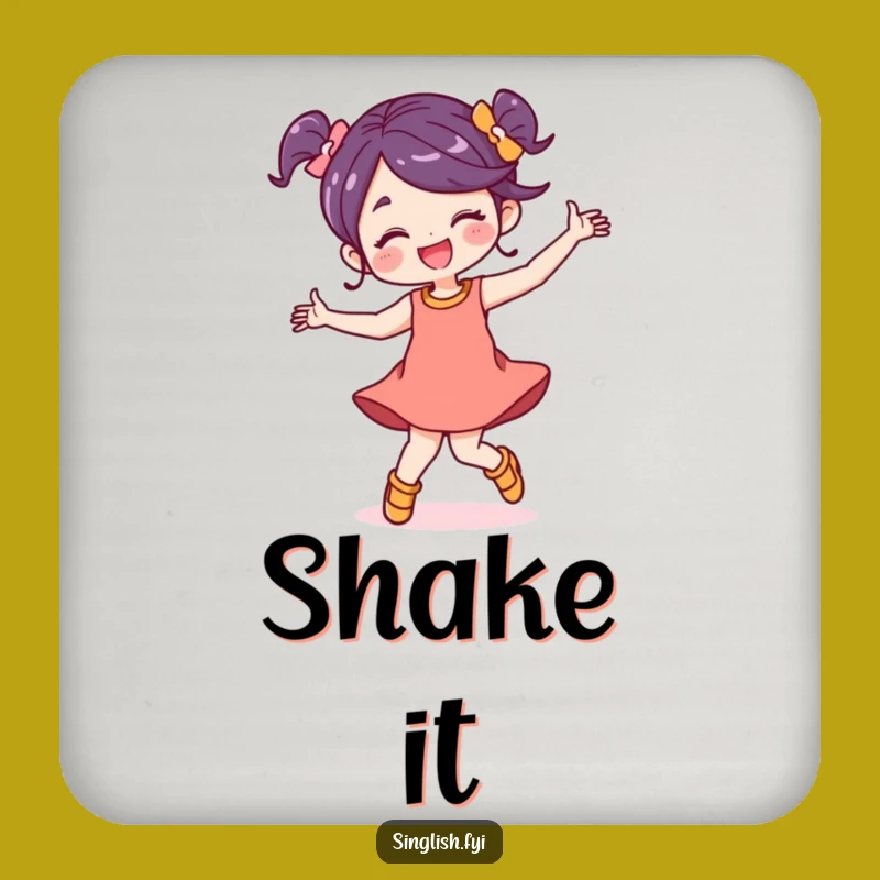 Funny Dancing Coaster: Protect Surfaces with Energetic Character Art Gift