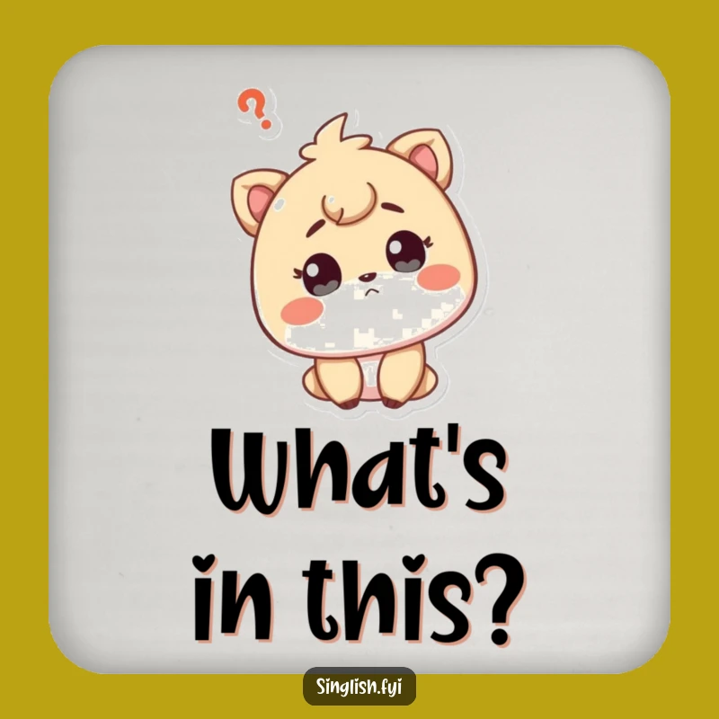 Funny Curious Character Coaster - Puzzled Drink Holder for Perfect Gifts