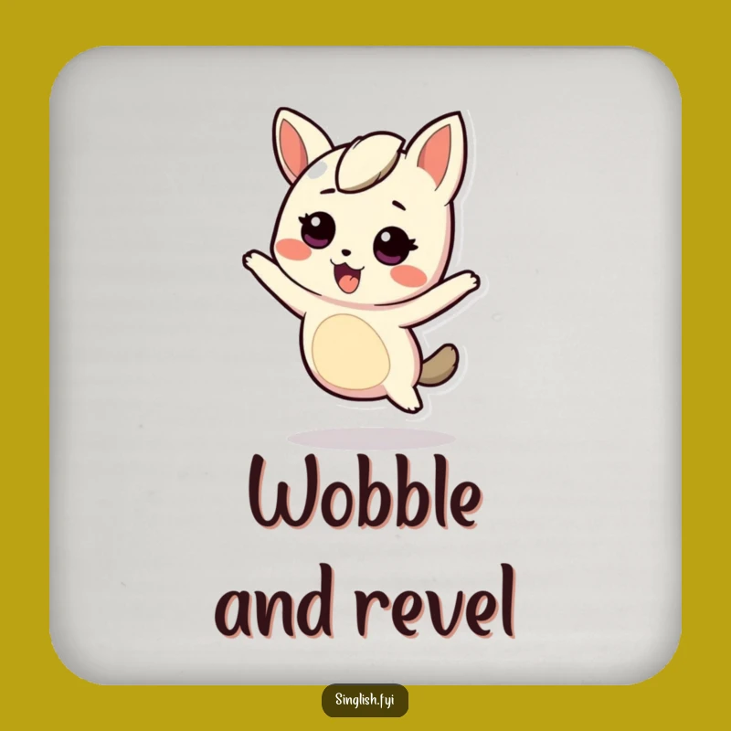 Funny Wiggling Character Coaster: Add Energetic Fun to Your Table