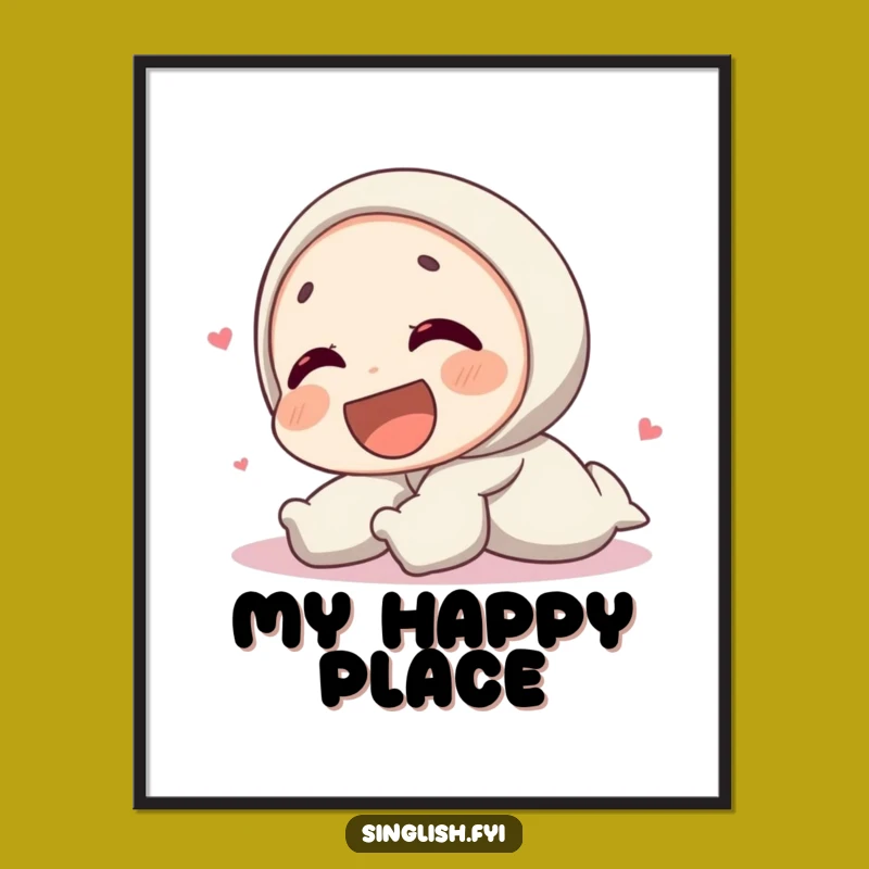 Funny Laughing Character Poster - Bring Joyful Humor to Your Walls