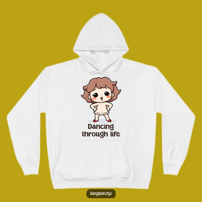 Funny Dancing Character Hoodie - Cozy Silly Moves Wear, Ideal Funny Gift!