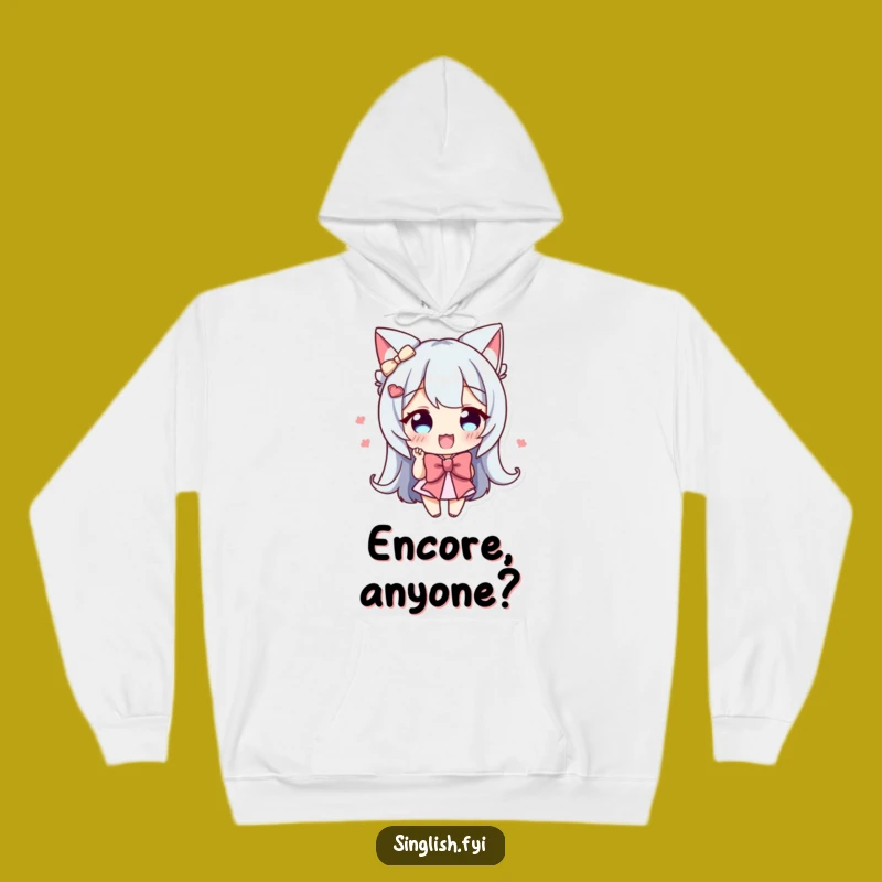 Funny Bowing Character Hoodie - Cozy Enthusiastic Style, Charming Comfort Gift