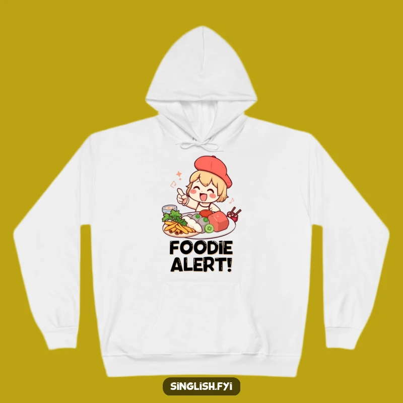 Funny Foodie Character Hoodie - Cozy Eater Sweatshirt - Awesome Funny Gift for Food Lovers
