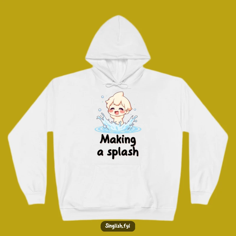 Funny Splashing Water Hoodie: Glee Character - Cozy Humorous Gift