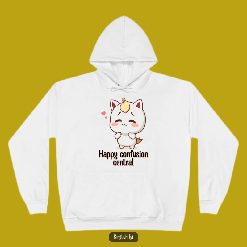 Cozy Funny Shrug Character Hoodie: Comfort Meets Happy Confusion!